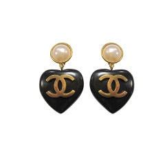 chanel earrings with heart|chanel earrings price list.